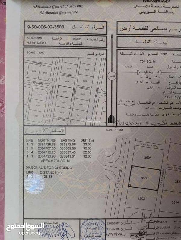 Residential Land for Sale in Al Buraimi