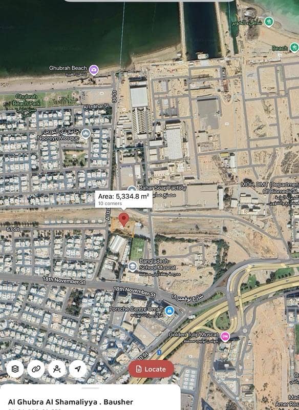 Residential Land For Sale in Al Ghubrah, Muscat Residential Land For Sale in Al Ghubrah, Muscat