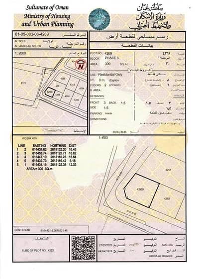 Residential Land for Sale in Al Maabilah, Muscat - Residential Land For Sale in Al Maabilah, Muscat
