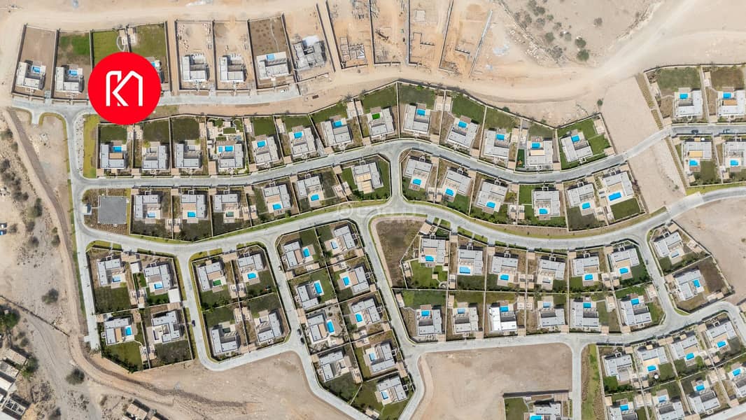 شاليه مكون من 4 غرف نوم للبيع في السيفه، مسقط شاليه مكون من 4 غرف نوم للبيع في السيفه، مسقط