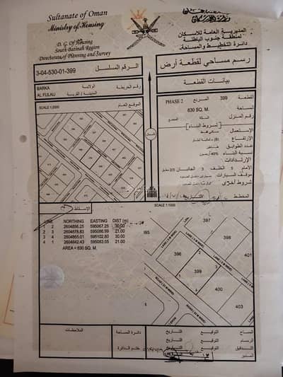 Residential Land for Sale in Barka, Al Batinah - Residential Land For Sale in Barka, Al Batinah