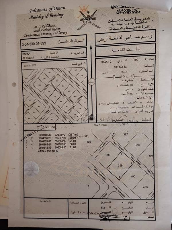 Residential Land For Sale in Barka, Al Batinah