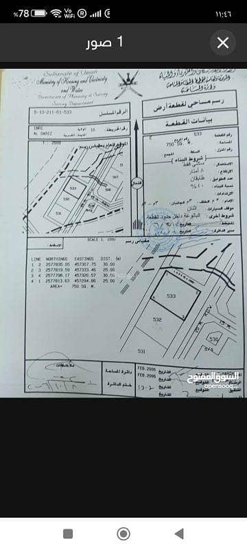 ارض سكنية  للبيع في عبري، الظاهرة - أرض سكنية للبيع في ابري، الظاهرة