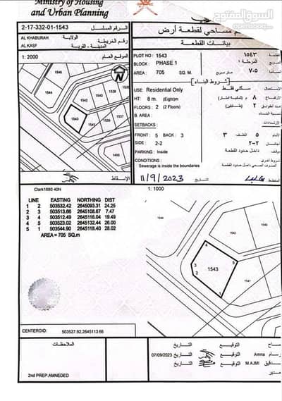 Residential Land for Sale in Saham, Al Batinah - Residential Land For Sale in Saham, Al Batinah