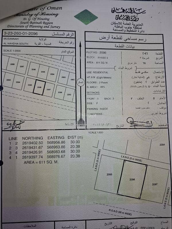 Residential Land For Sale in Al Masn'a, Al Batinah