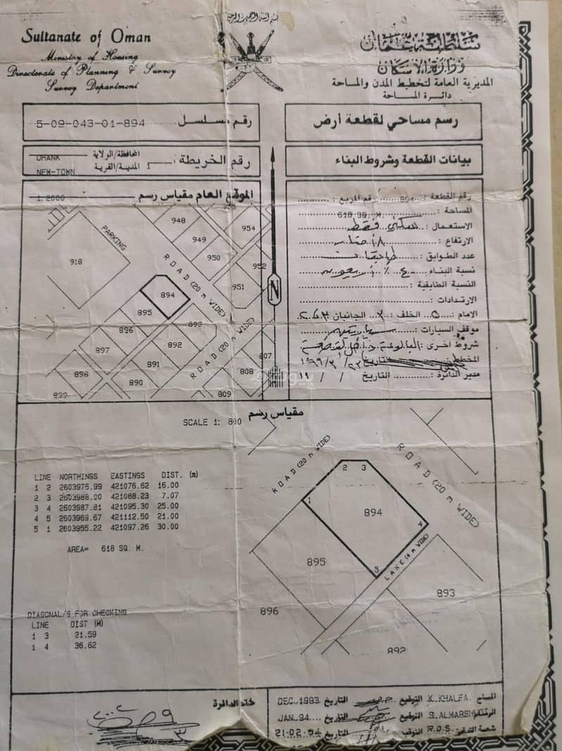 أرض سكنية للبيع في دحنك، الظاهرة