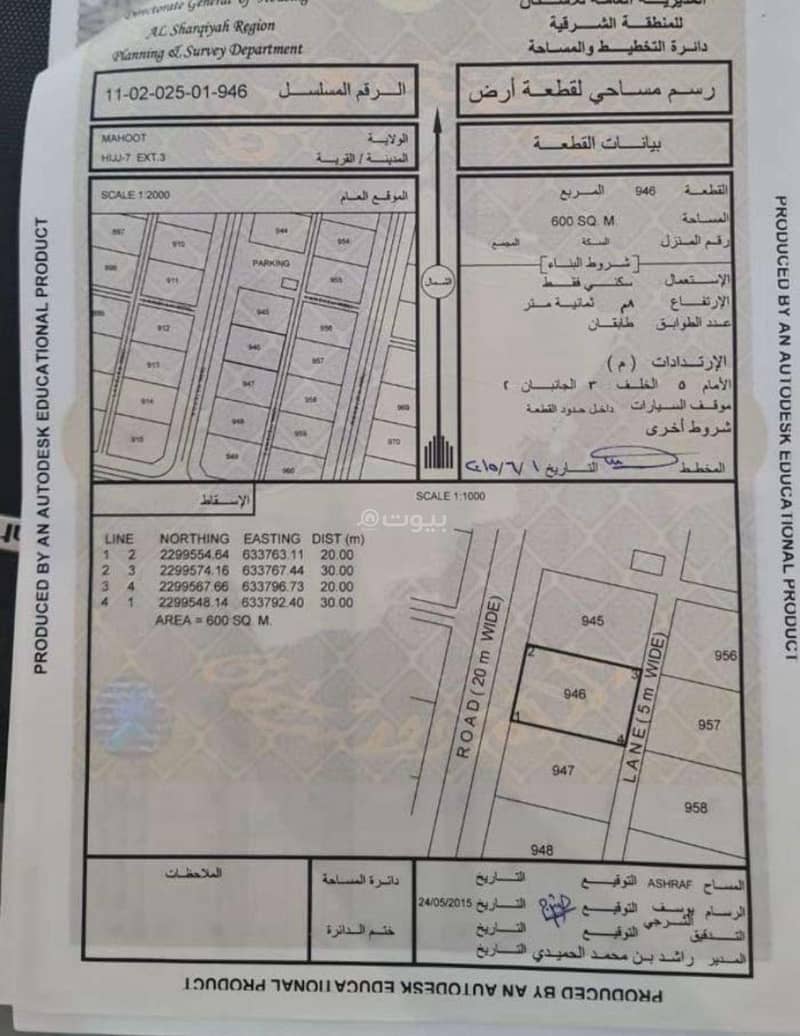 أرض سكنية للبيع في محوت، الوسطى أرض سكنية للبيع في محوت، الوسطى