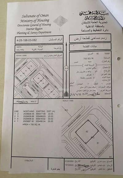 ارض سكنية  للبيع في نزوى، الداخلية - أرض سكنية للبيع في نزوى، الداخلية