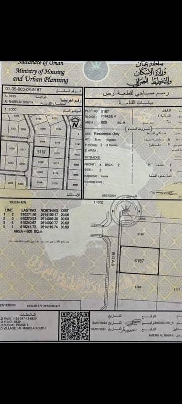 Residential Land for Sale in Al Maabilah, Muscat - Residential Land For Sale in Al Maabilah, Muscat