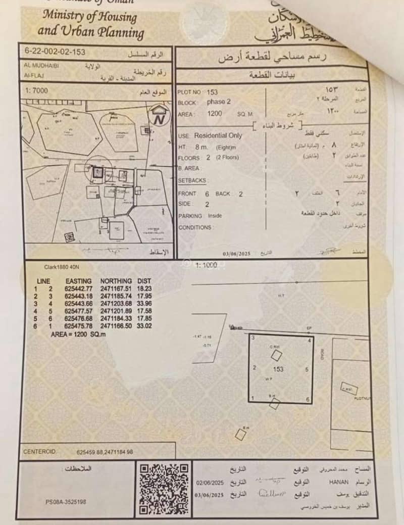 Residential Land For Sale in Al Mudaibi, Al Sharqiya