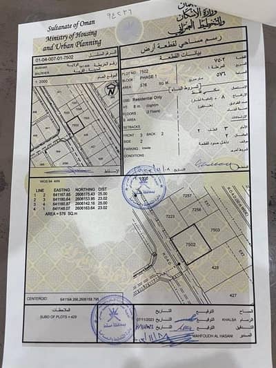 Residential Land for Sale in Bosher, Muscat - Residential Land For Sale in Bosher, Muscat