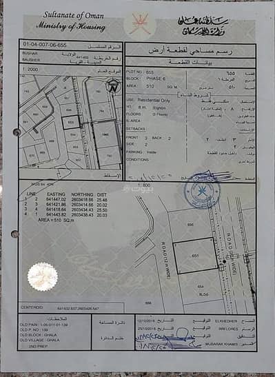 Residential Land for Sale in Bosher, Muscat - Residential Land For Sale in Bosher, Muscat