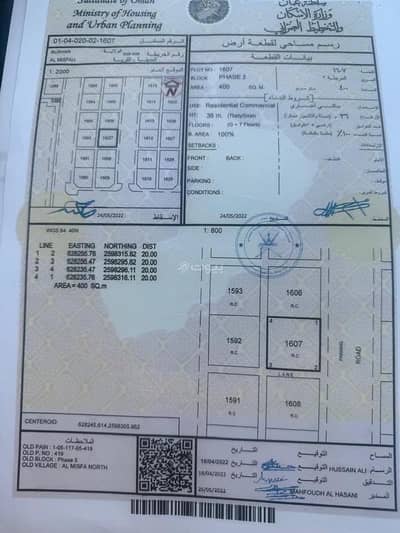 Residential Land for Sale in Misfah, Muscat - Residential Land For Sale in Misfah, Muscat