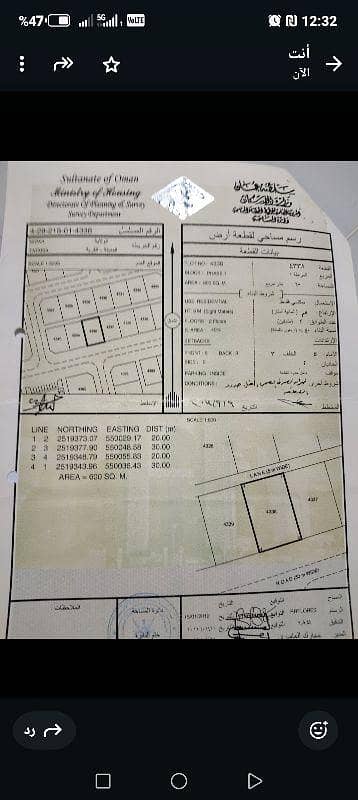 ارض سكنية  للبيع في نزوى، الداخلية - أرض سكنية للبيع في نزواء، الداخلية