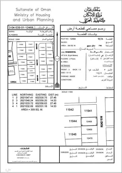 ارض سكنية  للبيع في بركاء، الباطنة - أرض سكنية للبيع في بركاء، الباطنة