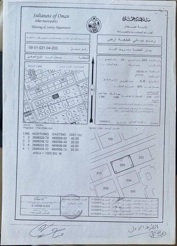 Residential Land For Sale in Sohar, Al Batinah Residential Land For Sale in Sohar, Al Batinah