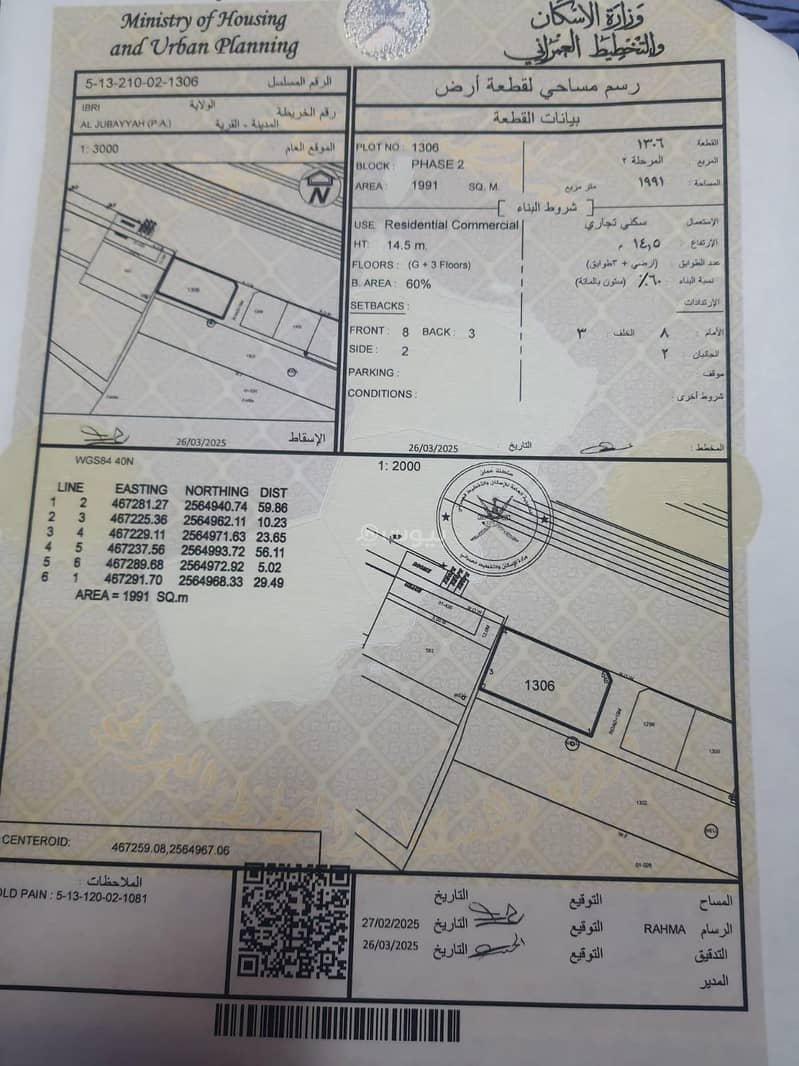 أرض سكنية للبيع في إبراء، الظاهرة