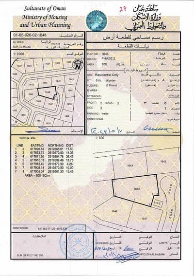ارض سكنية  للبيع في السيب، مسقط - أرض سكنية للبيع في السيب، مسقط