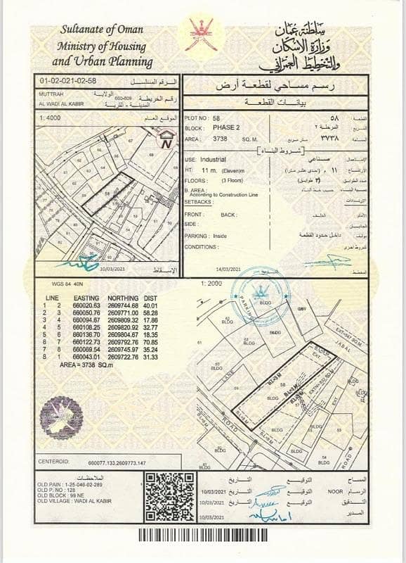 أرض سكنية للبيع في الوادي الكبير، مسقط أرض سكنية للبيع في الوادي الكبير، مسقط