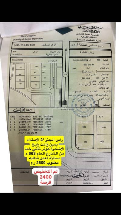ارض سكنية  للبيع في صور، الشرقية - أرض سكنية للبيع في صور، الشرقية