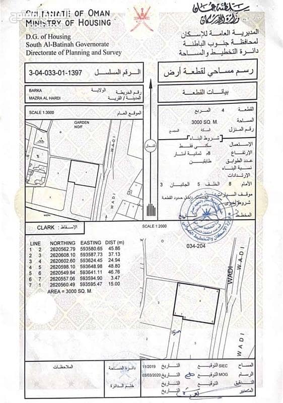 أرض سكنية للبيع في بركة، الباطنة أرض سكنية للبيع في بركة، الباطنة