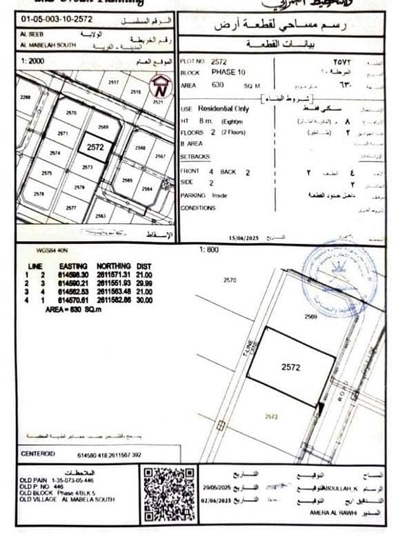 Residential Land For Sale in Al Maabilah, Muscat