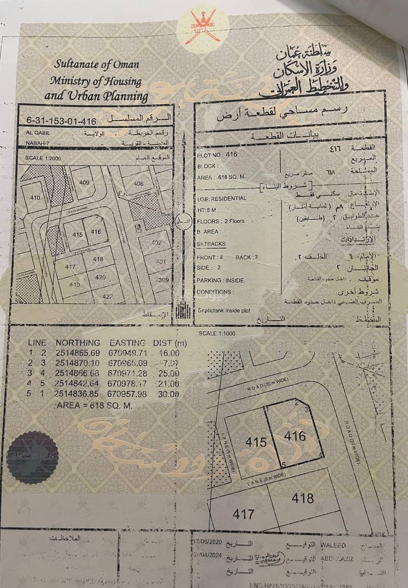أرض سكنية للبيع في القابل، الشرقية