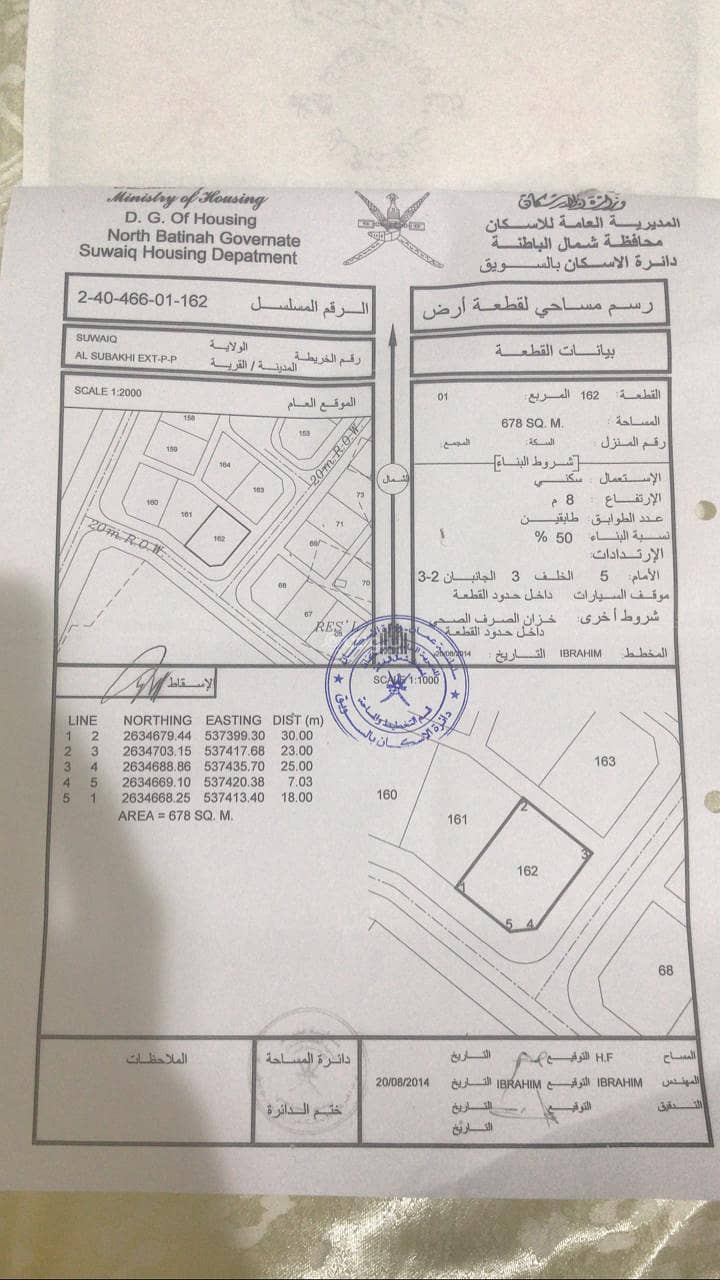 أرض سكنية للبيع في إبراء، الظاهرة