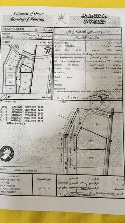 Residential Land for Sale in Bosher, Muscat - Residential Land For Sale in Bosher, Muscat