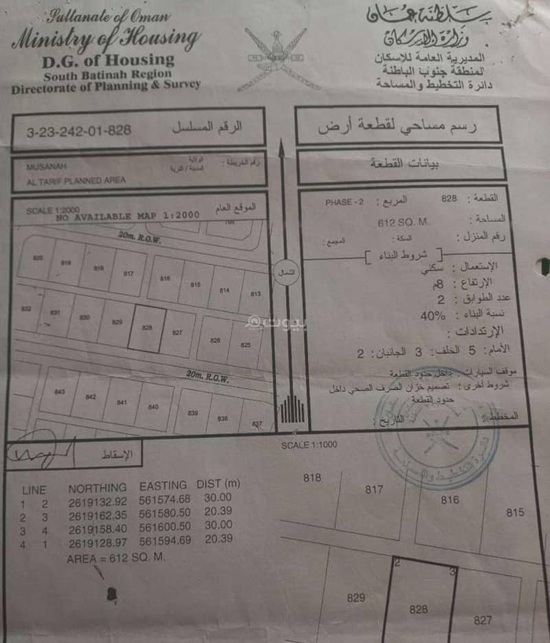 Residential Land For Sale in Al Masn'a, Al Batinah