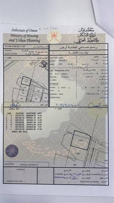 ارض سكنية  للبيع في الأنصب، مسقط - أرض سكنية للبيع في عُمان، أنساب، مسقط