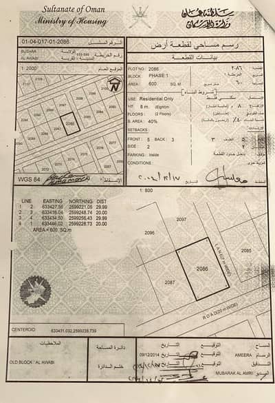 Residential Land for Sale in Al 'Awabi, Al Batinah - Residential Land For Sale in Al 'Awabi, Al Batinah