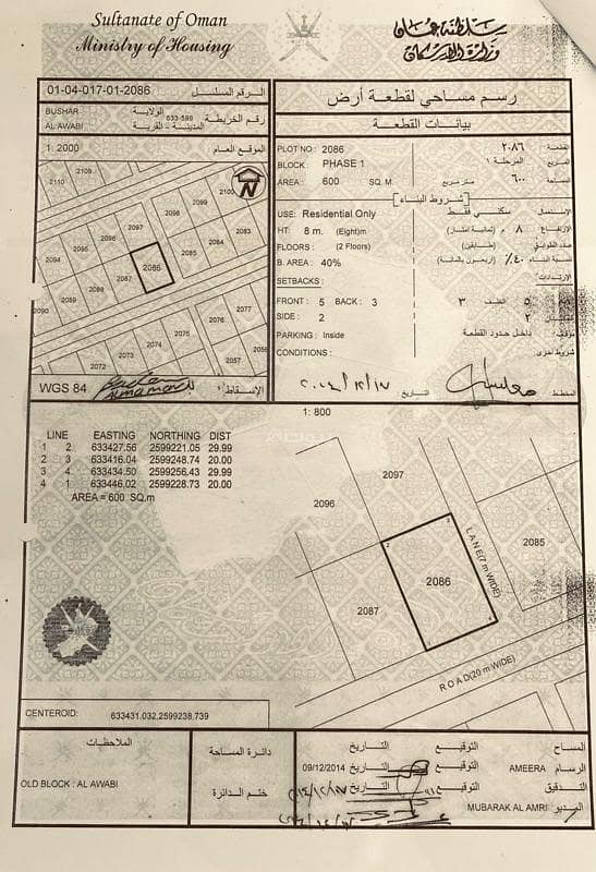 Residential Land For Sale in Al 'Awabi, Al Batinah