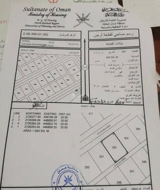 Residential Land For Sale in Shinas, Al Batinah