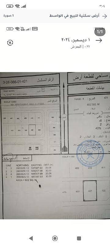 ارض سكنية  للبيع في وادي المعاول، الباطنة - أرض سكنية للبيع في وادي المعاول، الباطنة