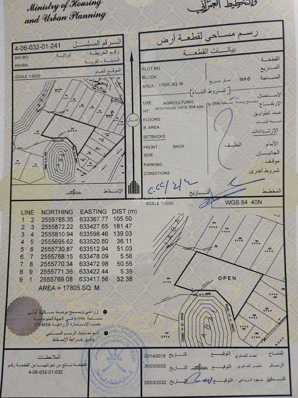أرض سكنية للبيع في بدبد، الداخلية أرض سكنية للبيع في بدبد، الداخلية