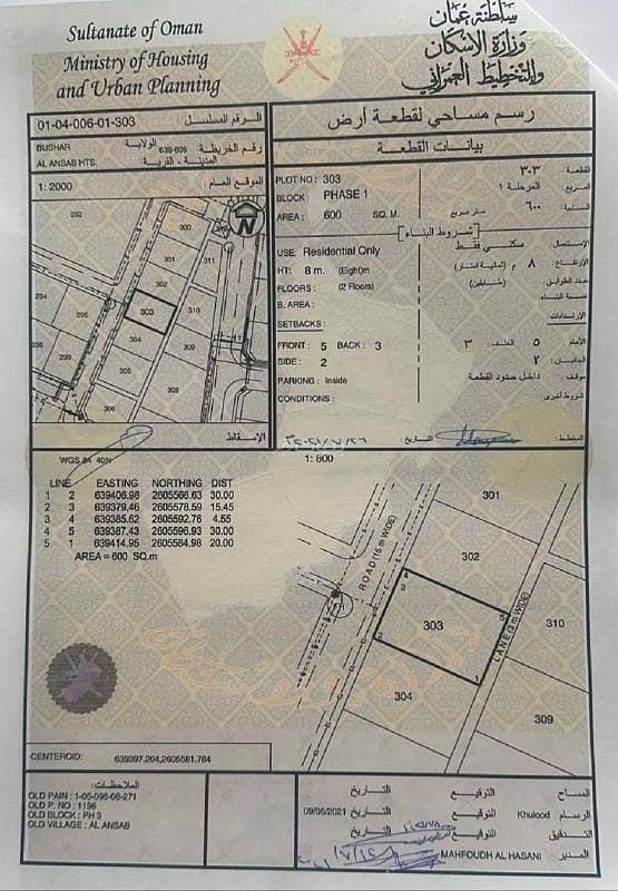 Residential Land For Sale in Ansab, Muscat