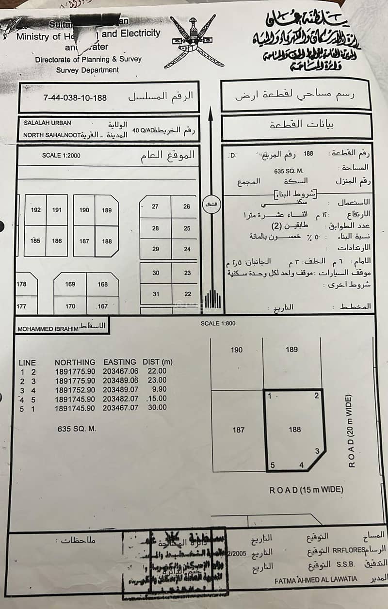 أرض سكنية للبيع في صلالة، ظفار