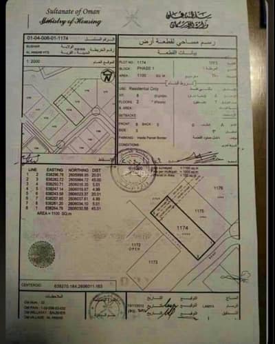 ارض سكنية  للبيع في الأنصب، مسقط - أرض سكنية للبيع في الأنصب، مسقط