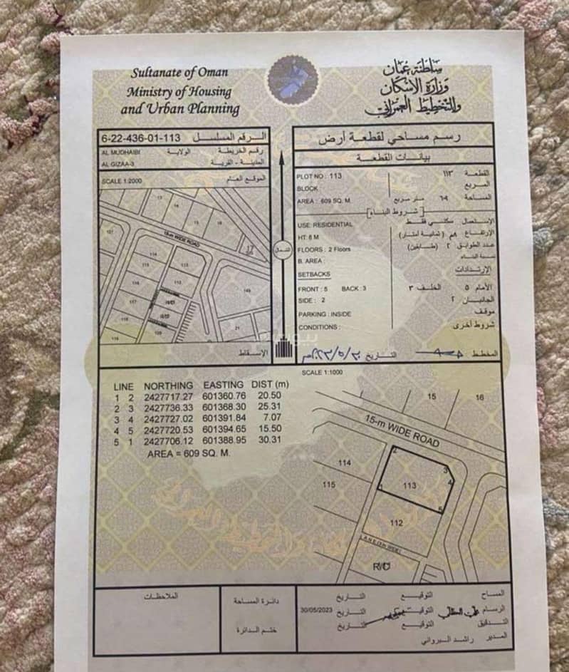 Residential Land For Sale in Al Mudaibi, Al Sharqiya