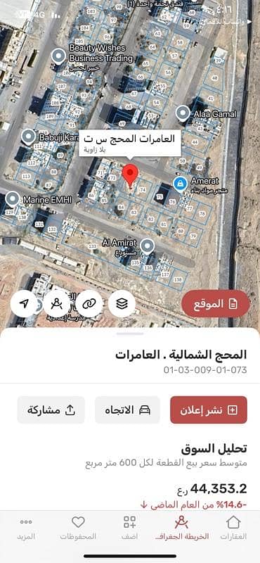 Residential Land for Sale in Al Amarat, Muscat - Residential Land for Sale in Al Amarat, Muscat