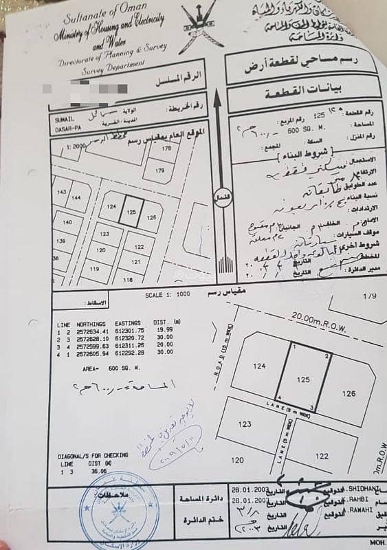 أرض سكنية للبيع في السميط، الداخلية