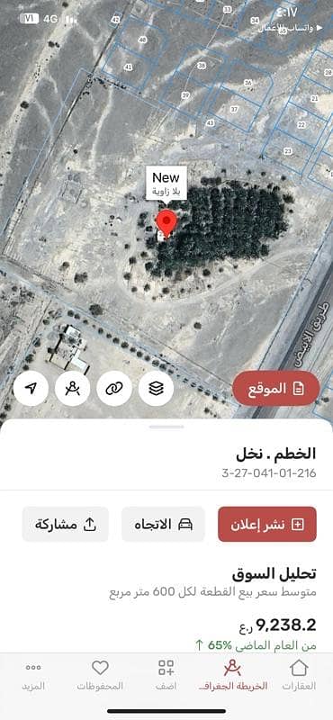 ارض سكنية  للبيع في نخل، الباطنة - أرض سكنية للبيع في نخيل، الباطنة