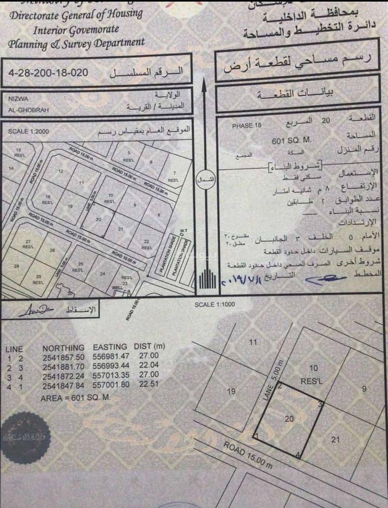 Residential Land For Sale in Nizwa, Al Dakhiliya