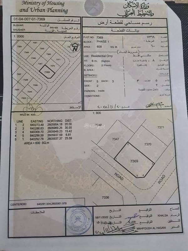 أرض سكنية للبيع في البشو، مسقط أرض سكنية للبيع في البشو، مسقط
