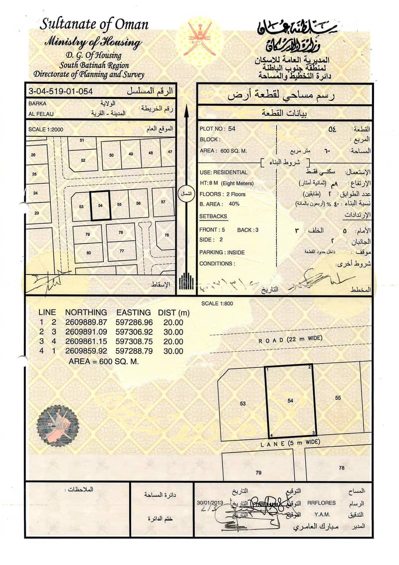 Residential Land For Sale in Barka, Al Batinah