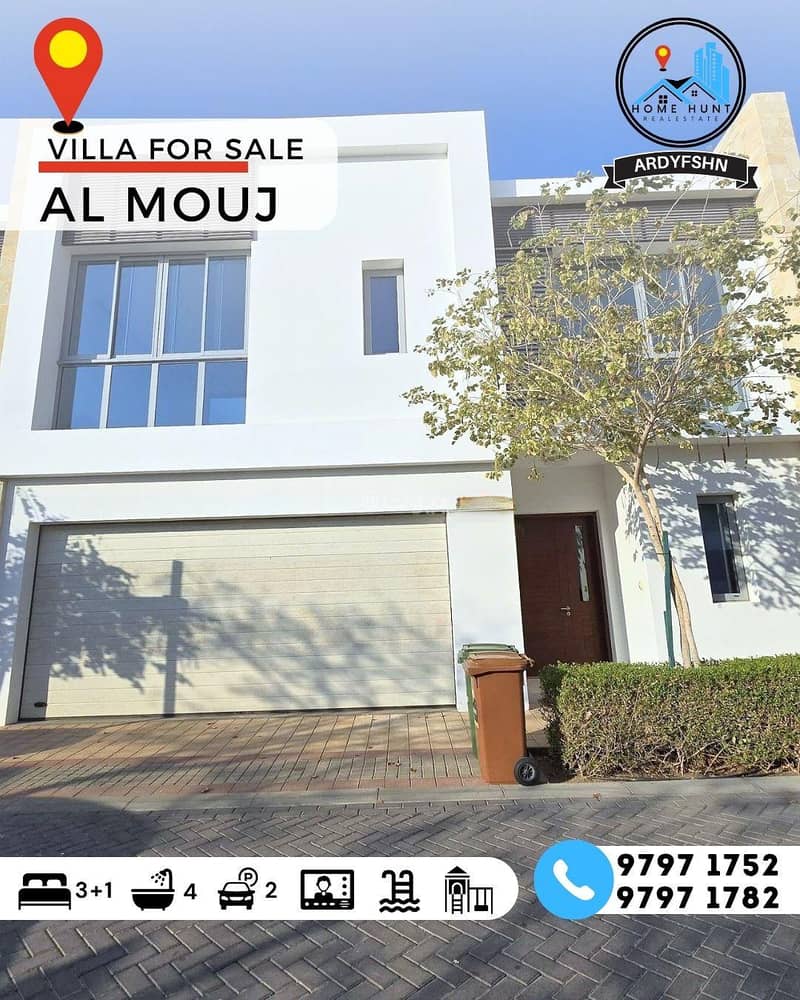 4 Bedrooms Villa For Sale The Wave (Almouj) Muscat