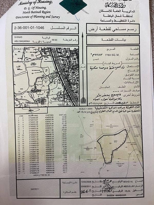 Residential Land for Sale in Shinas, Al Batinah
