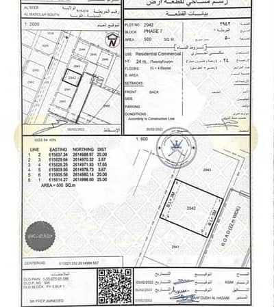 Residential Land for Sale in Al Maabilah, Muscat - Residential Land For Sale in Al Maabilah, Muscat