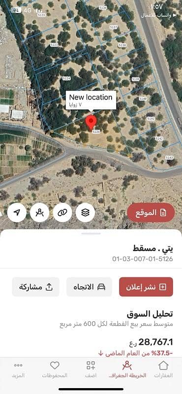 ارض سكنية  للبيع في يتي، مسقط - أرض سكنية للبيع في يتي، مسقط